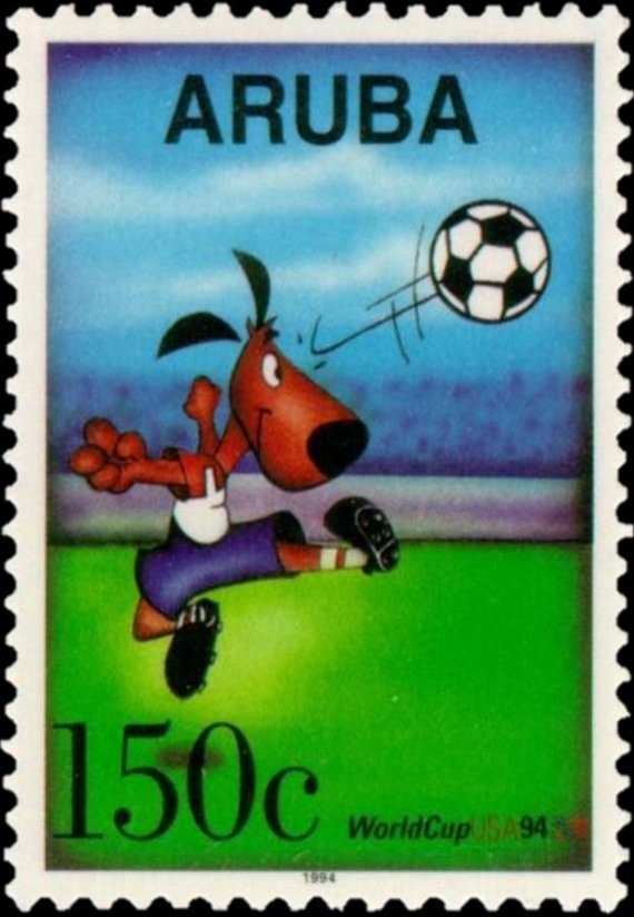Mascot, soccer ball