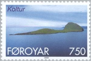 Stamp, Definitive stamp: Islands, Faroe Islands,  , Landscapes
