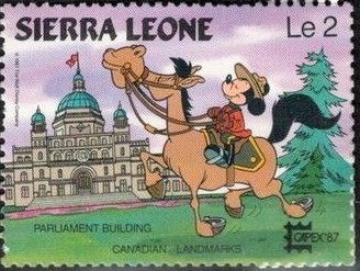 Mickey Mouse on a Horse