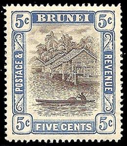 Stamp, Issues of 1907-1921, Brunei Darussalam,  