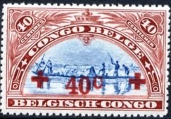 type 'Mols' bilingual stamps, overprint 'Red Cross', surchag