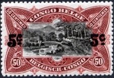 type 'Mols' 1915 (69) black overprint new face value