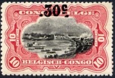 type 'Mols' 1915 (65) black overprint new face value