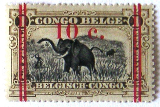 African Elephant (Loxodonta africana) - overprinted