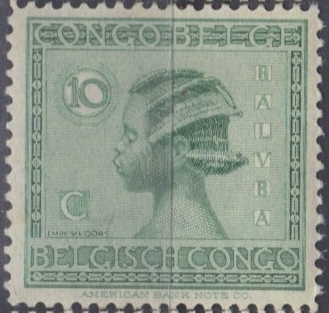 type 'Vloors' headdress of Baluba Woman