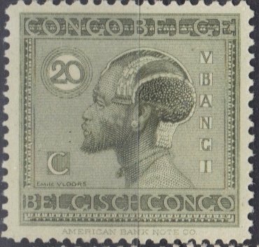 type 'Vloors' headdress of Ubangi Man