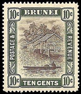 Stamp, Issues of 1907-1921, Brunei Darussalam,  