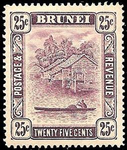 Stamp, Issues of 1907-1921, Brunei Darussalam,  