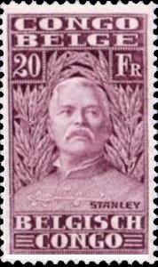 Stamp, Sir Henry Morton Stanley, Belgian Congo,  , Explorers, Journalists