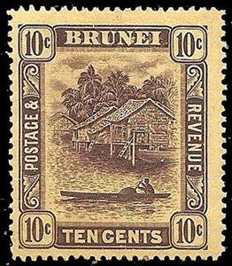 Stamp, Issues of 1907-1921, Brunei Darussalam,  