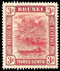 Stamp, Issues of 1907-1921, Brunei Darussalam,  