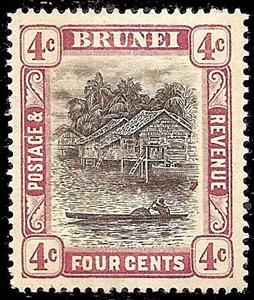 Stamp, Issues of 1907-1921, Brunei Darussalam,  