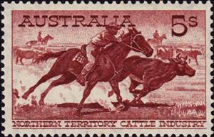 Stamp, Aboriginal Stockman, Australia,  