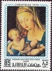 Madonna with the pear half, by Albrecht Dürer