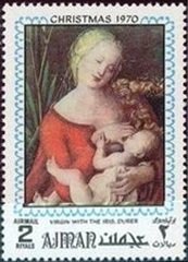 Madonna with the iris, by Albrecht Dürer