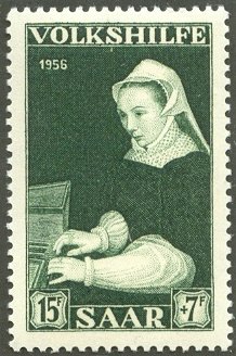 von Floris: "Spinet playing woman"