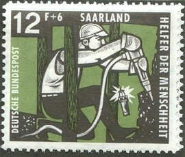 Miner with jackhammer