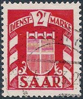 Stamp, Coat of arms of the Saar, Germany, Saarland,  