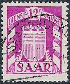 Stamp, Coat of arms of the Saar, Germany, Saarland,  