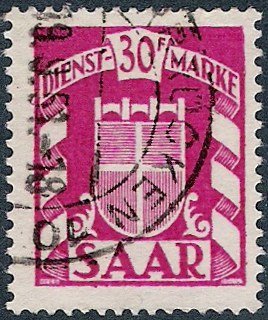 Stamp, Coat of arms of the Saar, Germany, Saarland,  