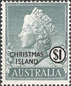 Stamp, Queen Elizabeth II, Christmas Island,  