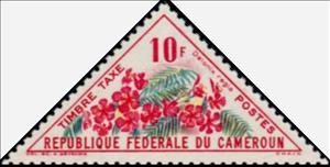 Stamp, Delonix regia, Cameroun,  , Flowers