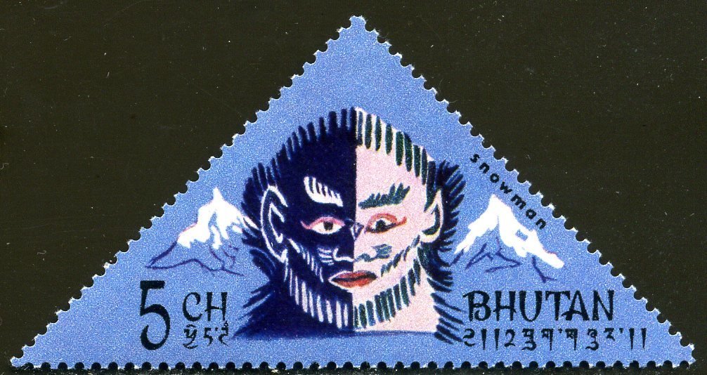 Figure of the Yeti from a mountain fortress (Dzong)