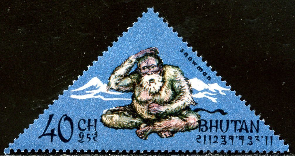 Figure of the Yeti from a mountain fortress (Dzong)