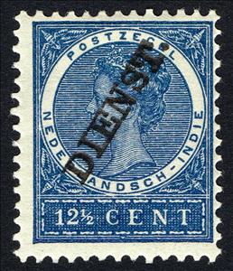Stamp, Regular Issues of 1883-1909 overprinted (Dienst), Netherlands East Indies,  , Heads of State, Queens