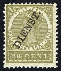 Stamp, Regular Issues of 1883-1909 overprinted (Dienst), Netherlands East Indies,  , Heads of State, Queens
