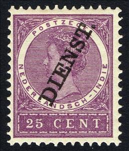 Stamp, Regular Issues of 1883-1909 overprinted (Dienst), Netherlands East Indies,  , Heads of State, Queens