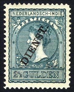 Stamp, Regular Issues of 1883-1909 overprinted (Dienst), Netherlands East Indies,  , Heads of State, Queens