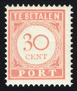 Stamp, Value in Color of Stamp, Netherlands East Indies,  , Numbers