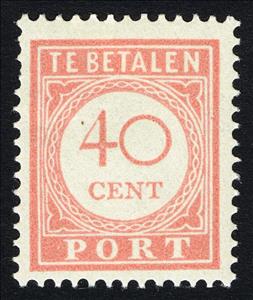 Stamp, Value in Color of Stamp, Netherlands East Indies,  , Numbers
