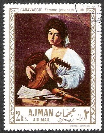 The lute player; by Caravaggio (1571-1610)