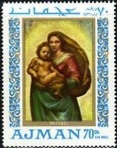 Madonna with child, by  Raphael