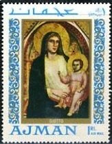 Madonna with child, by  Giotto