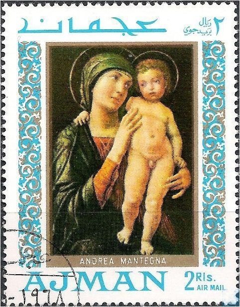 Madonna with child, by  Mantegna