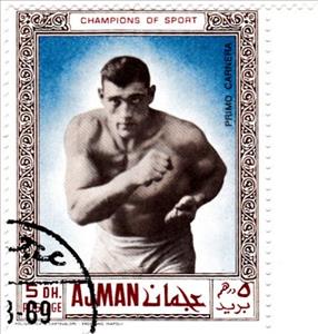 Stamp, Primo Carnera (1906-1967), Italy, Ajman,  , Sport, Boxing, Athletes