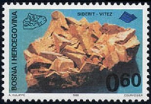 Stamp, Siderit, Bosnia and Herzegovina,  , Minerals