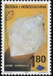Stamp, Quarz, Bosnia and Herzegovina,  , Minerals