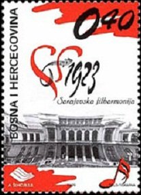 Stamp, Sarajevo Filharmony, Bosnia and Herzegovina,  , Music