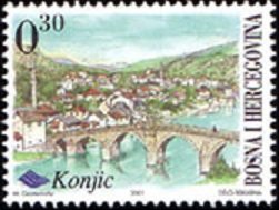 Stamp, Konjic, Bosnia and Herzegovina,  