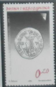 Stamp, King Tvrtko I, Bosnia and Herzegovina,  