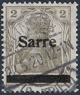 Germania, overprint Sarre