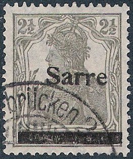 Germania, overprint Sarre