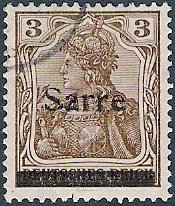 Germania, overprint Sarre