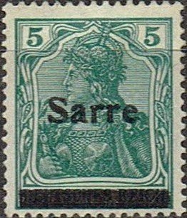 Germania, overprint Sarre