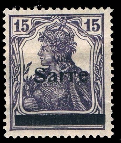 Germania, overprint Sarre