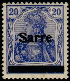 Germania, overprint Sarre